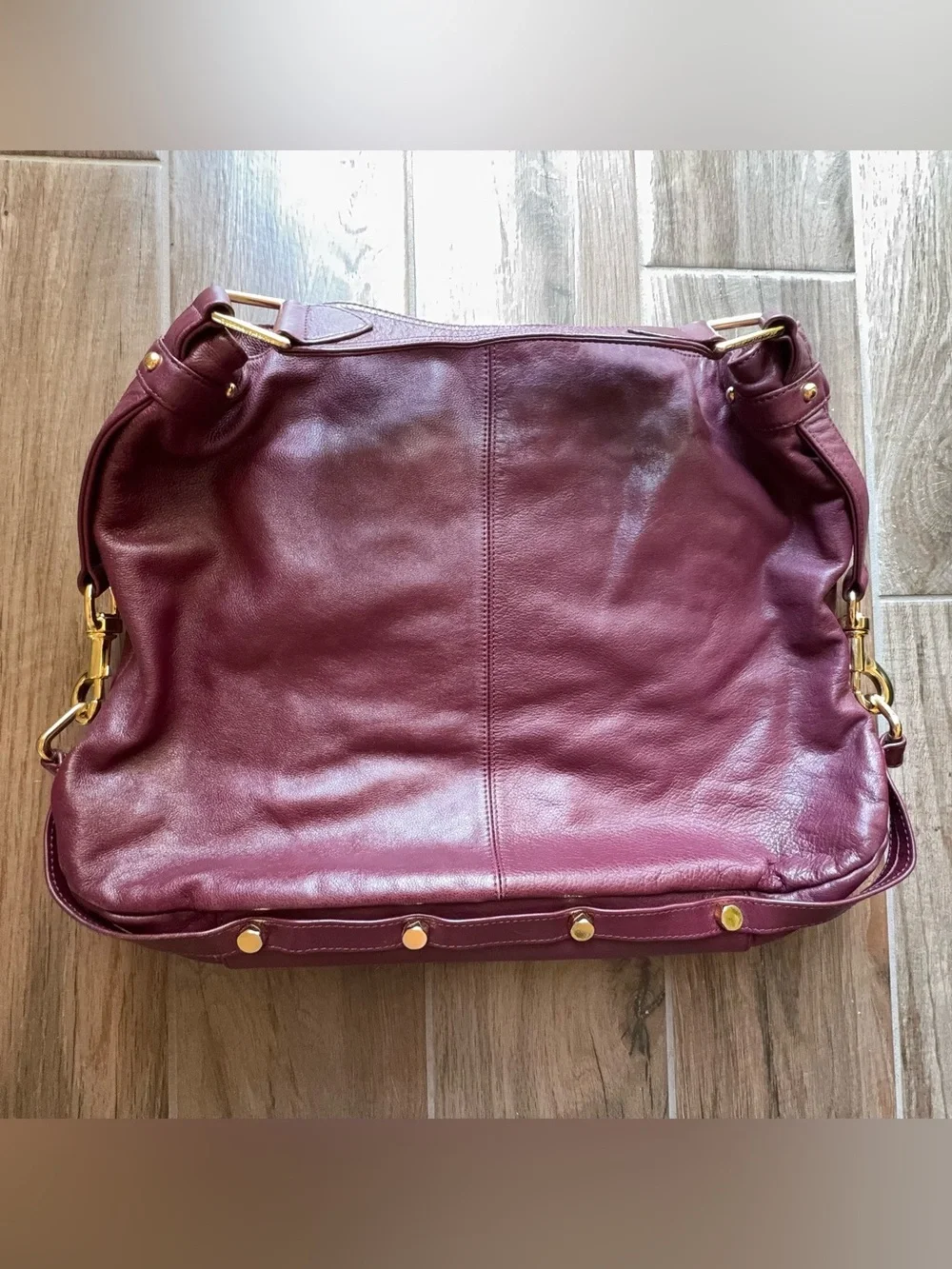 Rebecca Minkoff Nikki in Plum Large Leather Hobo Purse